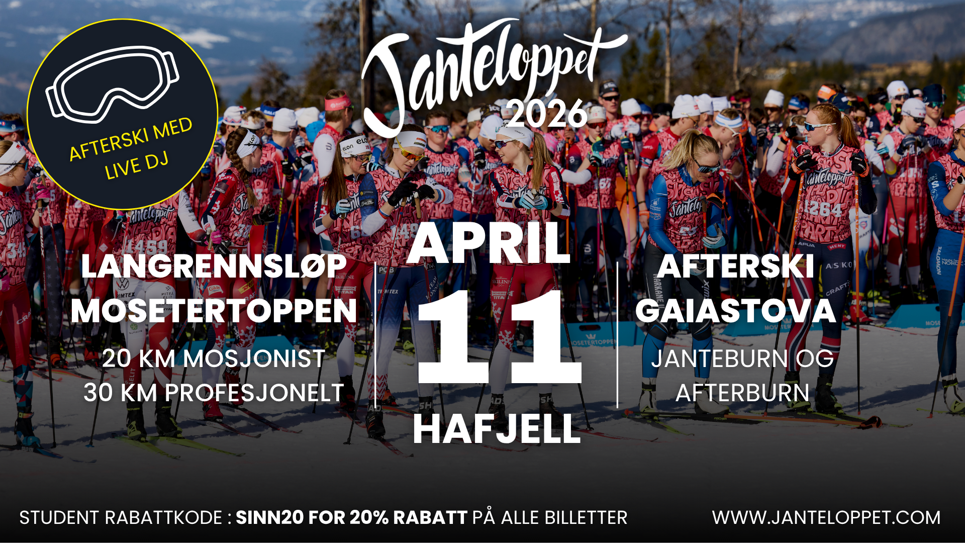 Studentrabatt header 169 SINN Janteloppet 2026