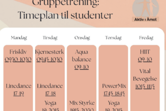 Gratis gruppetrening til alle studenter på Rena