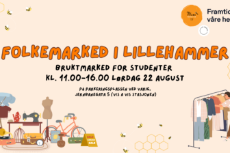 Folkemarked – bruktmarked for studenter på Folkeverksted Lillehammer